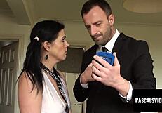 submissive english milf montse swinger bound for pascal white's rough anal stretch