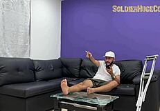 Physiotherapist Melanie Caceres Fucks Soldier Huge Cock Doggystyle Cum