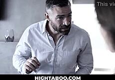 angry boss pounds big boobs brunette maid pussy with monster cock hard