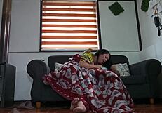 i'm watching a movie with my stepmom and suddenly we're fucking hard