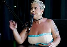 milf grabs the guy who went soft before just joana in sheer red public mix