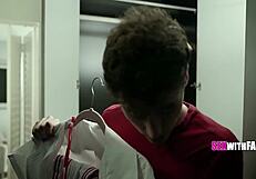 Stepmom's Halloween Costume Blowjob Turns Taboo Delight