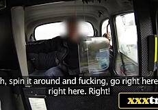 WOW! TAXI BREAKS DOWN INTO BUSTY BRITISH MILFS' HARDCORE FOURSOME!