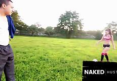 college soccer star turned latina slut fucked outdoors before cam days