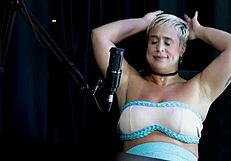 milf grabs the guy who went soft before just joana in sheer red public mix