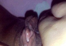 Beautiful Horny Arab BBW Spreads Shaved Pussy Closeup