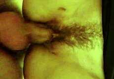 Husband films wife taking double creampie with ripped clothes