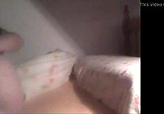 she loves rubbing that cream all over her huge hidden cam tits