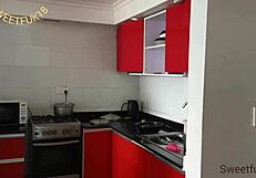 sexy neighbor nastybitch rides big black cock in shaved pussy outdoors