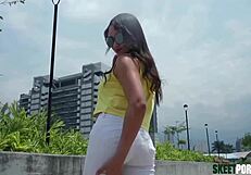 Craving Cameron Bell's Latina Ass on Colombian Streets?