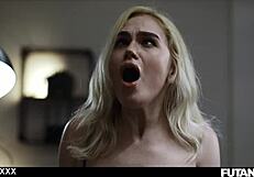 tattooed slut housewives fuck with futanari anal creampie