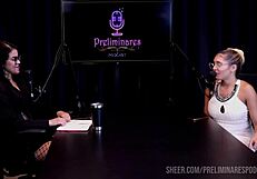 barbara sol's hottest prelims podcast moments with bia hot part 4 sheer red lingerie tease