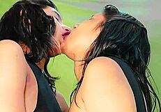 Skinny Brunette Teen Takes Doggy Anal Bang in Ffm Threesome with Deepthroat