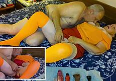 Granny Carmen's Velma Dinkley cosplay sleuth role