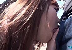 he rams this asian bitch's big clit pussy rough then creampies her cunt