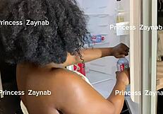 he bends her over kitchen counter for intense standing doggystyle pounding deep and hard relentlessly