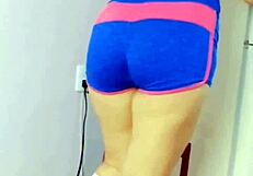 hey neighbor grabs mexican chava in shorts for outdoor fuck