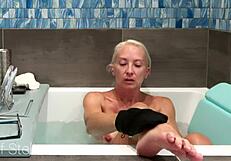 hey check out stella shaving her milf pussy and curves smooth in the bath e01