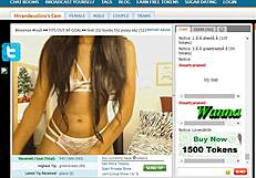 gorgeous latina miranda collins strips and dances sexy on live cam part 1