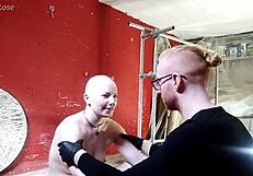 bondage slave shakes from device orgasms