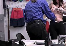 hey milf you got caught stealing now bend over for this cop's hard cock punishment in the garage