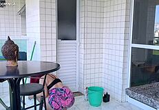 Hired big-ass maid driving me wild with wet shorts?