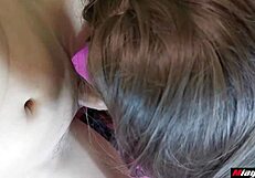 thai student slut sucks fingers pussy then creampied hard!