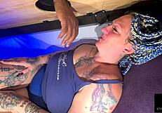 Milking Table Milf Squeezes Huge Loads from Monster Cocks