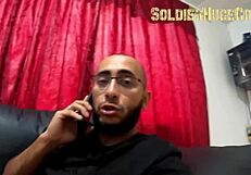 maid ann rides soldier's huge cock bareback for cash