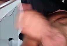 Sexy Italian Boy Intense Cumshot at Stepmom's House with Huge Cock