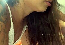 Skinny teen sluts beg friends for raw double penetration, big cocks stretching asses and pussies before creampie finishes