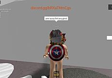 Spanish Stud Pounds Redhead Hard in Roblox Condo Fuck Fest