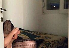 i caught curvy teen moaning with monster dildo deep inside