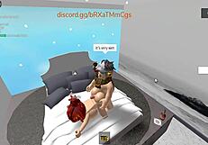 Spanish Stud Pounds Redhead Hard in Roblox Condo Fuck Fest