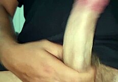 Sexy Italian Boy Intense Cumshot at Stepmom's House with Huge Cock