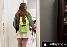 naturally stacked brunette babes hazel moore and samantha reigns finger lick hairy pussies after class exam