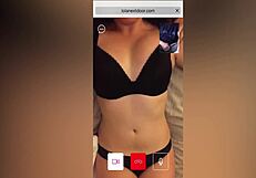 i catch hot brunette stranger watching my cam stroke her big tits heaving