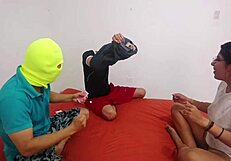 Kinky homemade mmf threesome with dirty talk and tight pussies