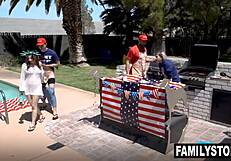 penelope kay's face explodes in fireworks cum from stepdad will pounder and stepbro josh rivers wow