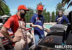 penelope kay's face explodes in fireworks cum from stepdad will pounder and stepbro josh rivers wow