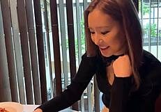 rich japanese gal in red lingerie rides cock hard in luxury hotel fuck