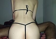 Whoa super horny amateur girlfriend begs for creampie deep in her tight ass!