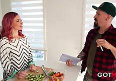 Got Mum! Cute Milf Nailed Hard On Kitchen Table!