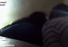 Chubby latina wife sucks lover cock humiliates hubby