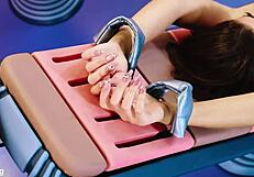 Sexy Italian Girl's Pussy Tickled In Challenge With Foot Fetish Toe Sucking