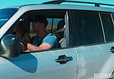 Tiffany Watson Swallows Huge Facial Cum in Desert