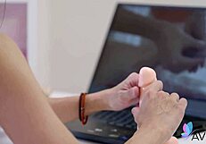 sexy asian masseuse feifei moans while fucking client doggystyle