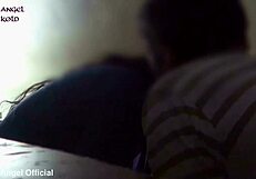 Chubby latina wife sucks lover cock humiliates hubby