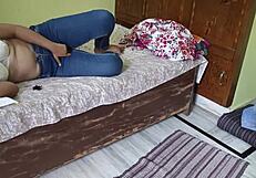 step bro gets flirty with curvy step sis at home