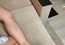 Cuckold Watches Wife's Ass Dripping Stranger Cum After DP